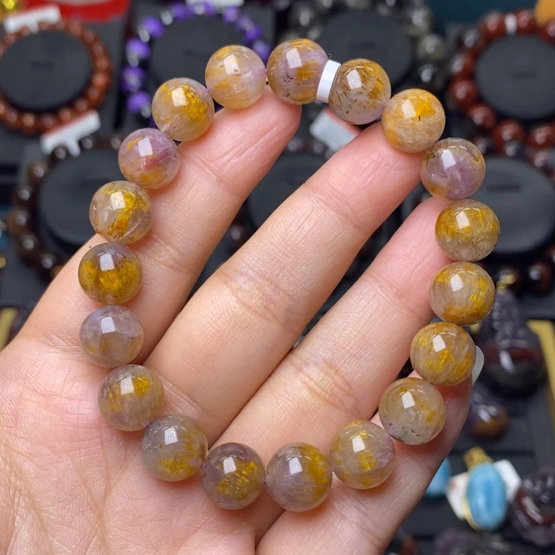 未镶嵌手链水晶极光金多多单圈10mm