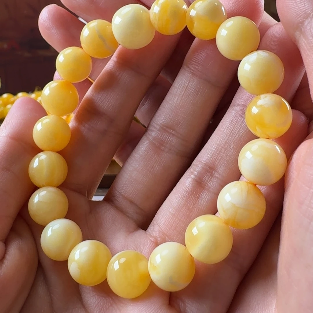 未镶嵌毛衣链蜜蜡