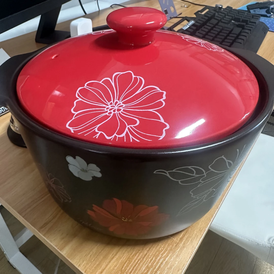 韩国原装进口-红色盖子-砂锅