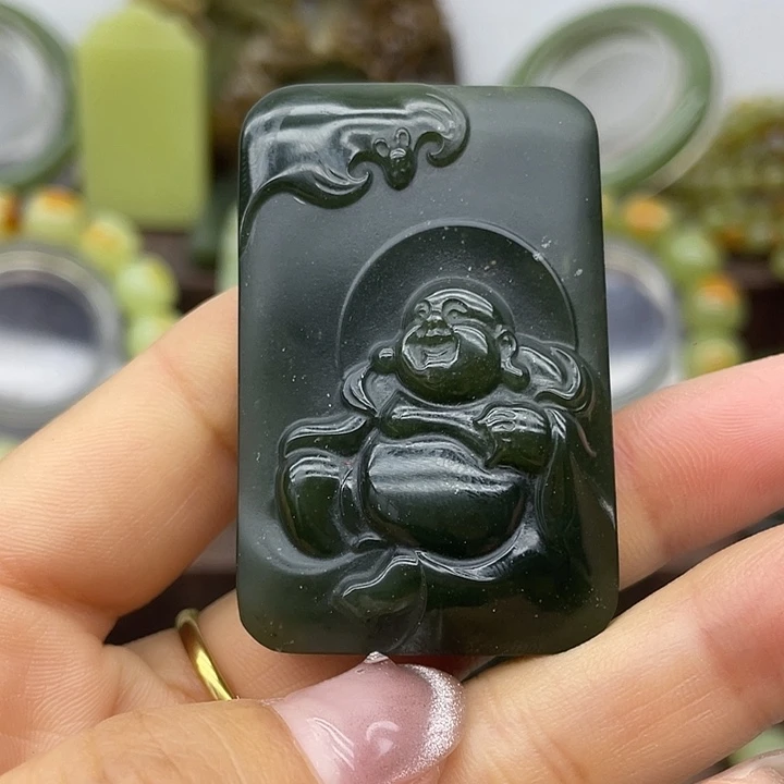 和田玉未镶嵌挂件