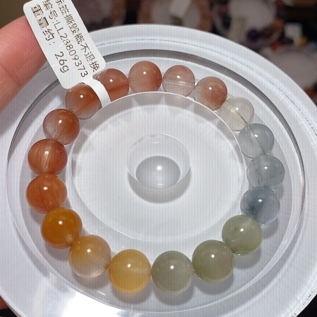 水晶手链未镶嵌F彩兔毛10