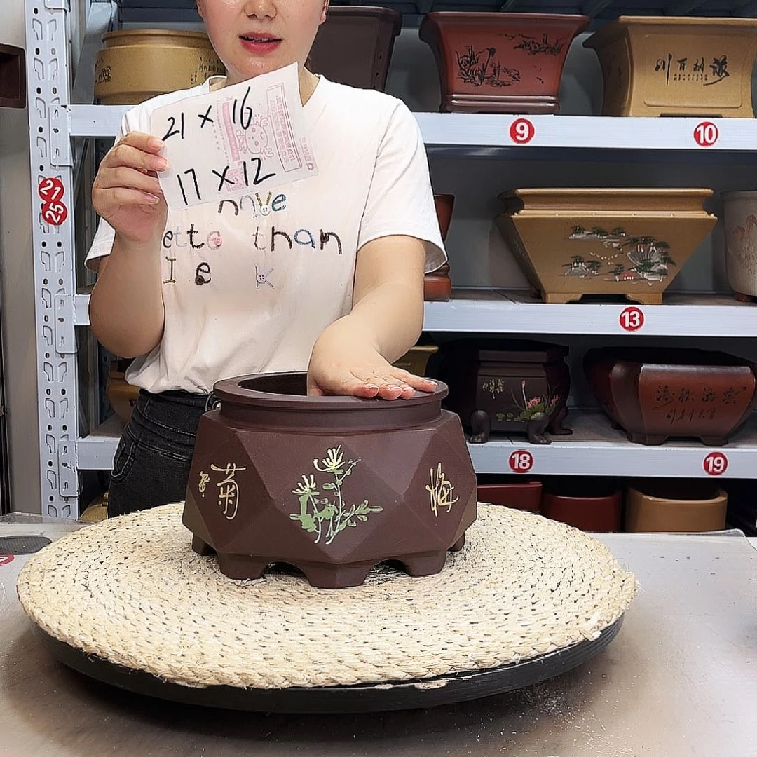 紫砂花盆紫砂花盆