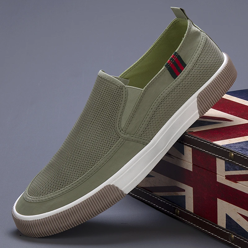 2025新款男鞋休闲百搭春秋透气软底休闲鞋低帮板鞋网面鞋男韩版