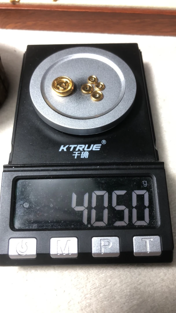 足金999素卡环黄金文玩配饰