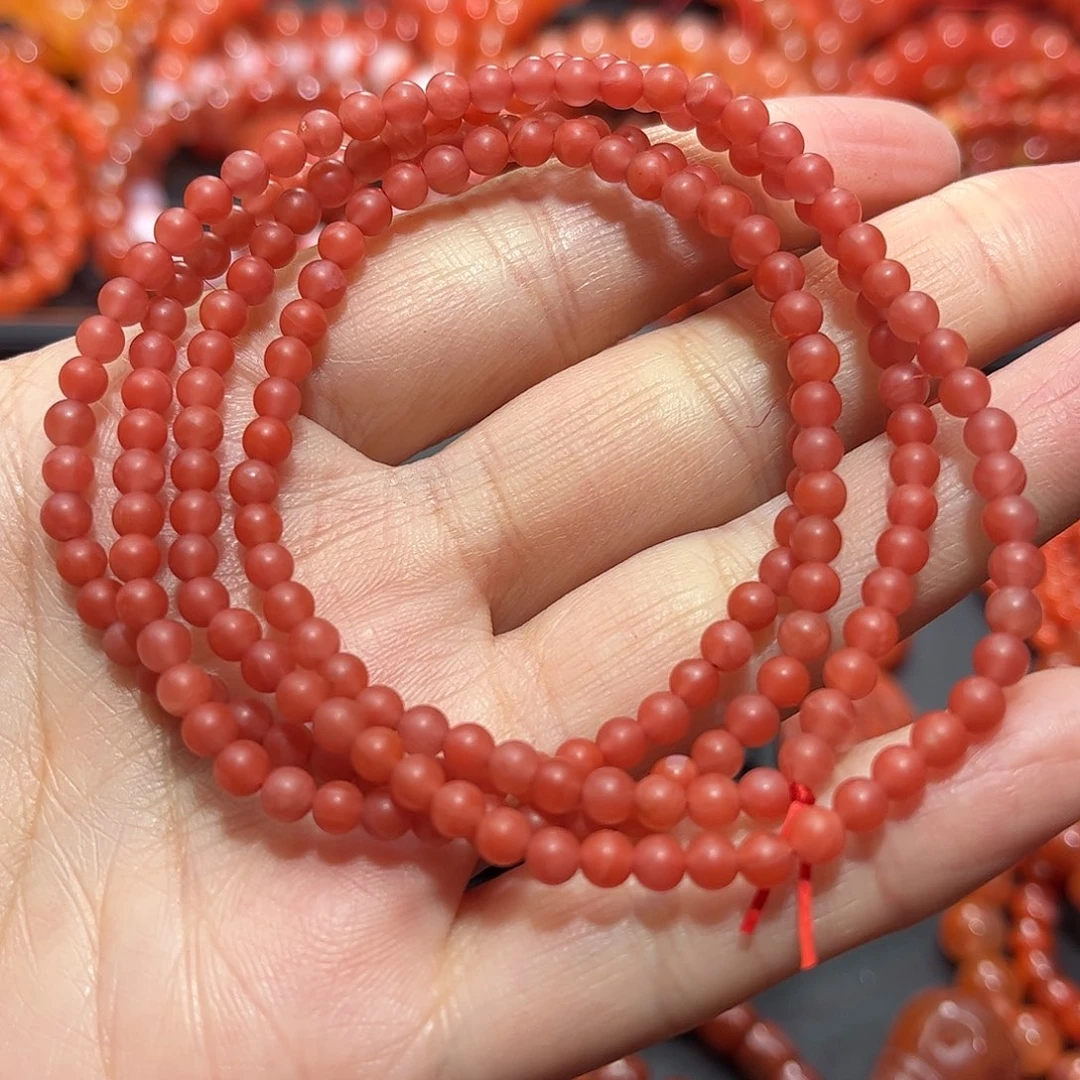 南红玛瑙手链未镶嵌