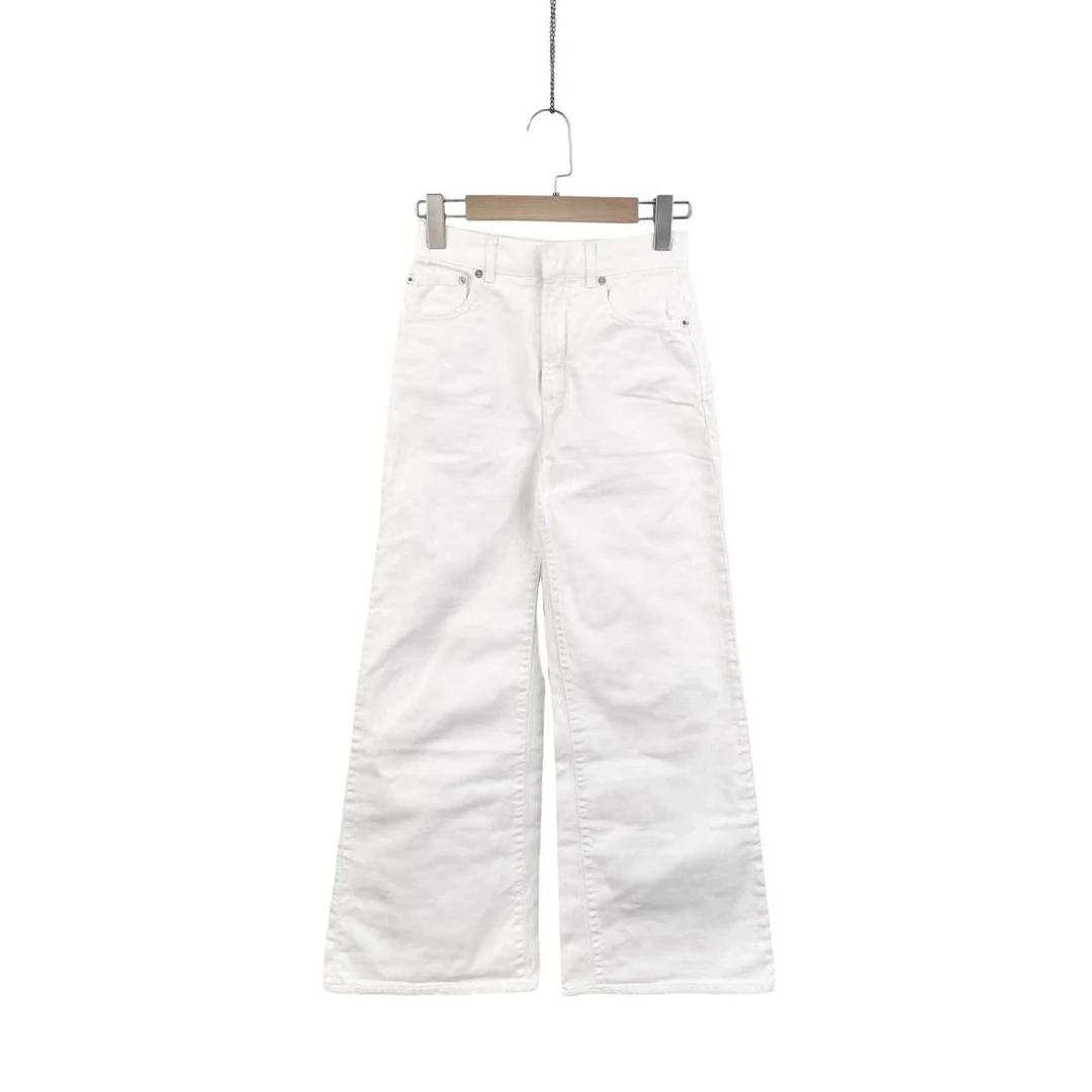 95新 DIOR/迪奥  yy1053 小蜜蜂刺绣白色长裤 34码