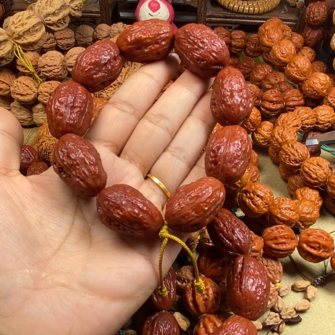 美***情文玩核桃吊坠无边大枣文玩核桃