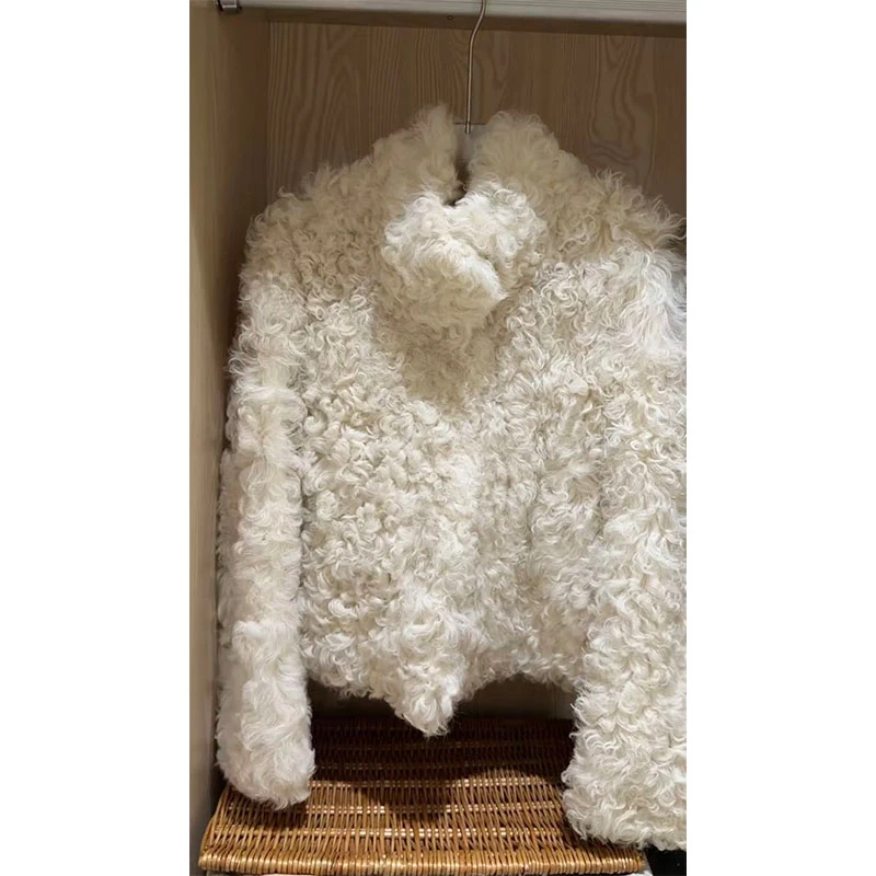 2025秋冬季新款修身显瘦时尚设计感宽松长袖短外套简约百搭上衣女