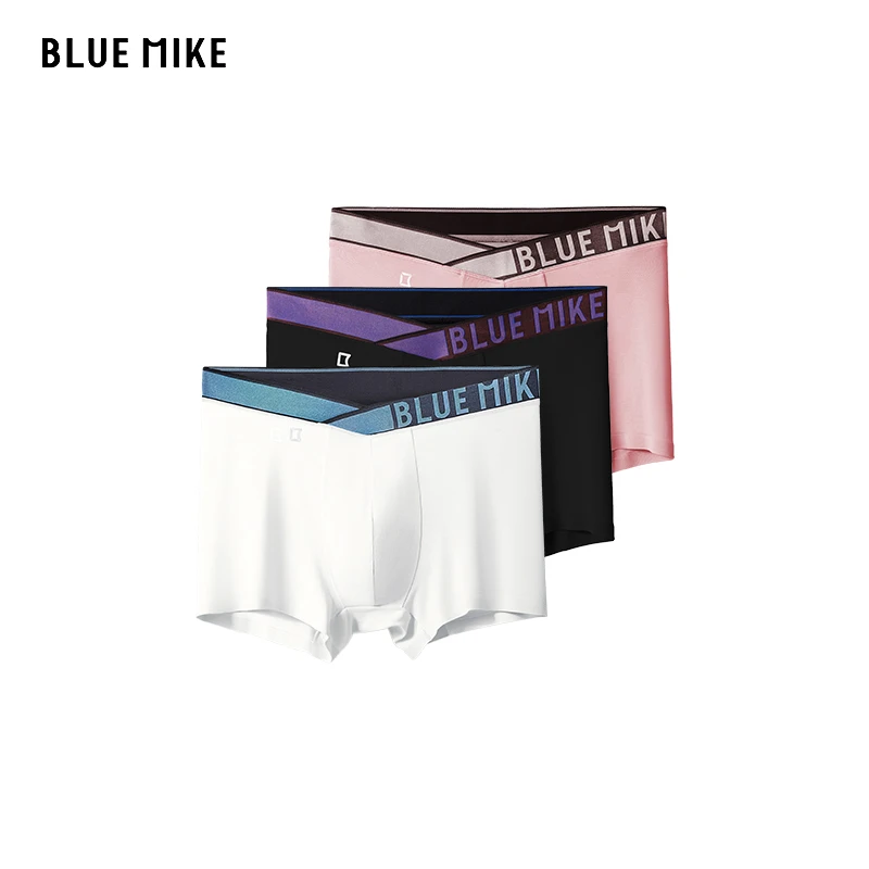 【蓝内大V】镭射大V男士内裤纯棉时尚性感短裤男运动透气平角裤