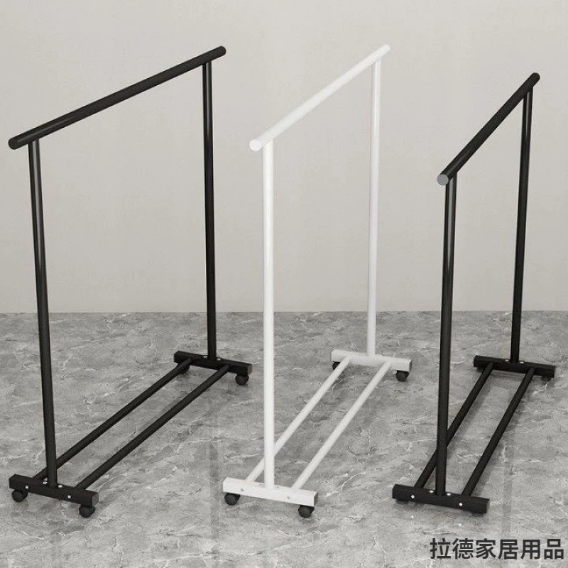 晾衣架落地立式家用结实卧室挂衣服架子阳台晾衣杆衣柜鞋架衣帽架