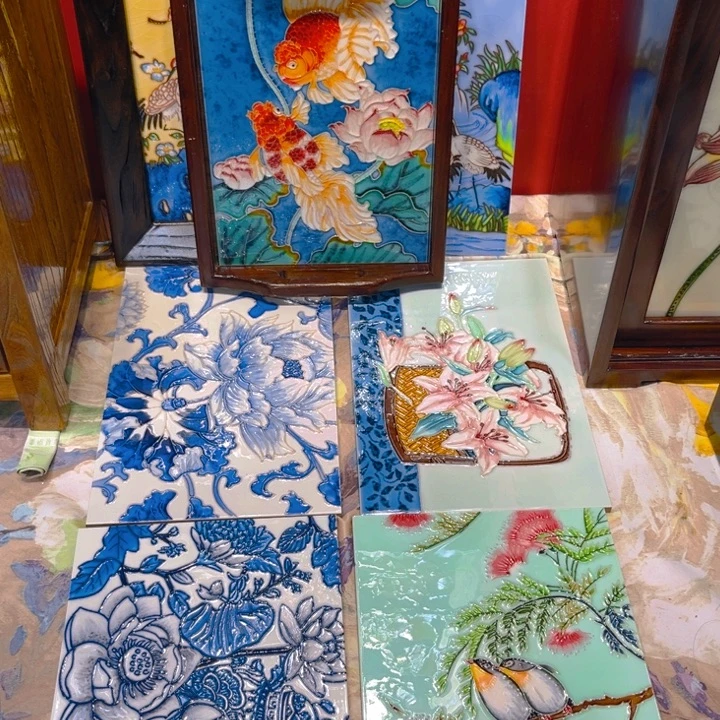 一体款瓷板画艺术作品