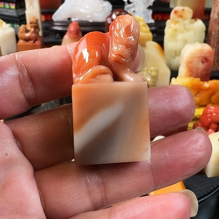 寿山石五彩芙蓉石