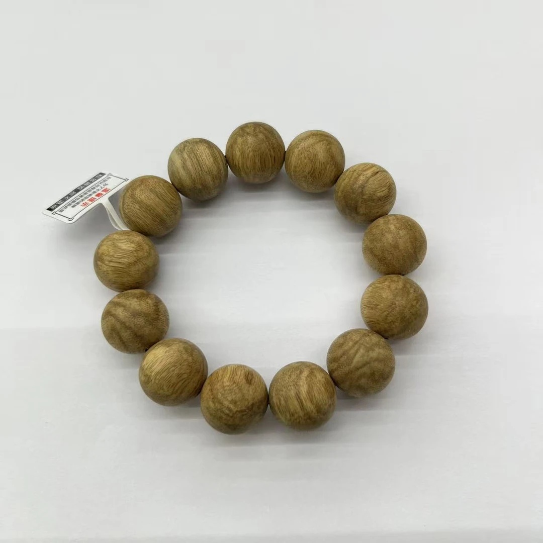 B8789 马泥涝虫漏8分沉手串 1.8cm  37g