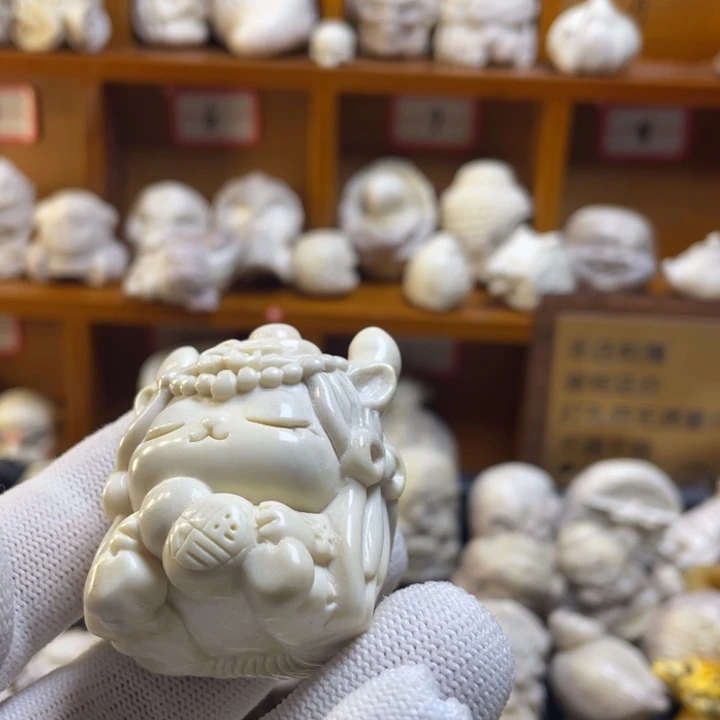 ᥫ***࿐皮质非金属配饰鹿角雕刻一起