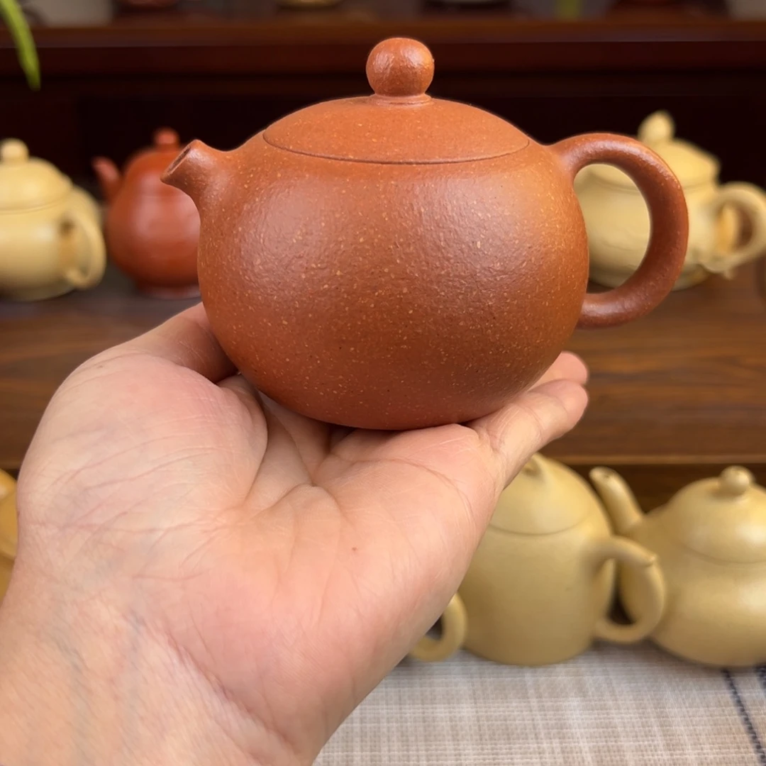 紫砂茶壶黄降坡西施全手200cc