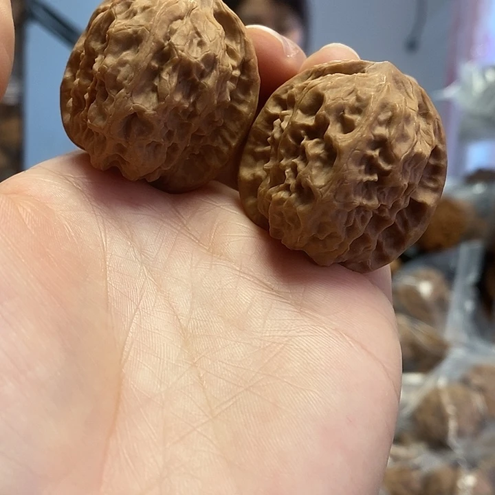 把件文玩核桃37野狼蜡皮小众