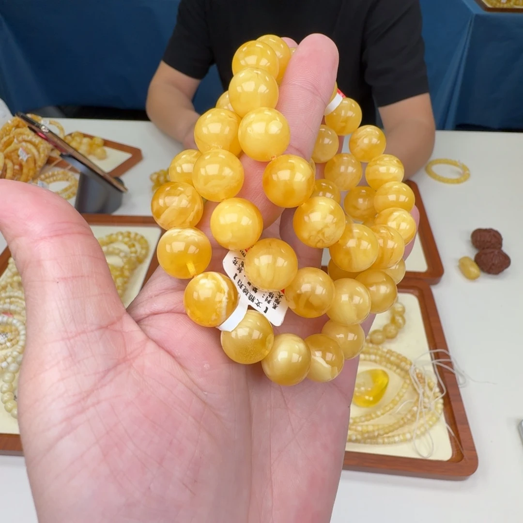 琥珀未镶嵌手链多样性发其一