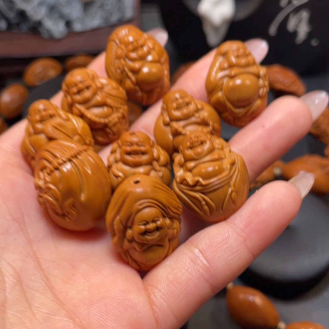 橄榄核手串/手链2.0布袋弥勒橄榄核