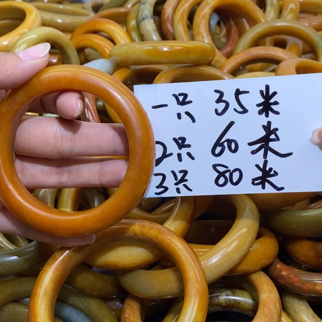 未镶嵌蛇纹石玉手镯