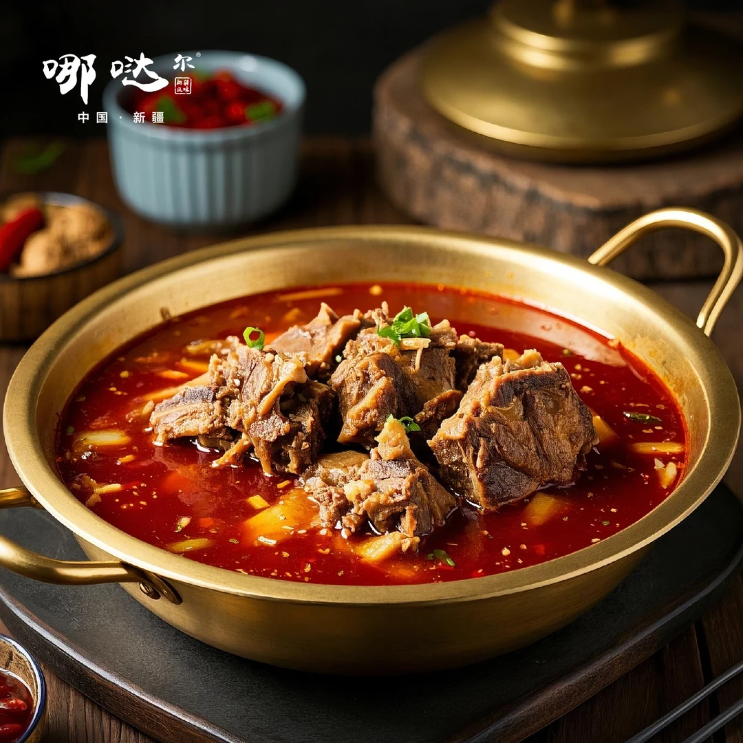 新疆羊蝎子火锅羊肉加热即食涮锅生鲜火锅食材常温-仅限乌市同城