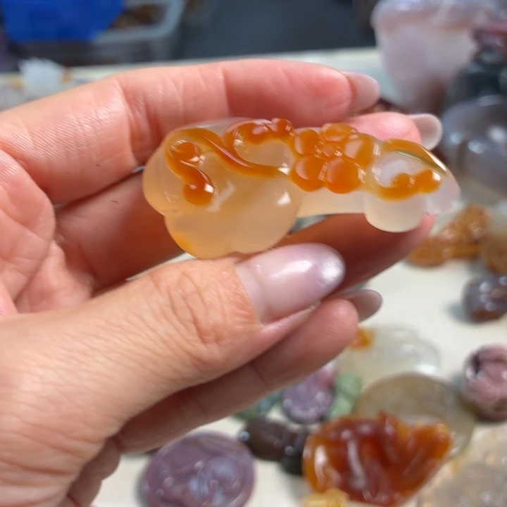 玛瑙/玉髓未镶嵌吊坠(不含链)