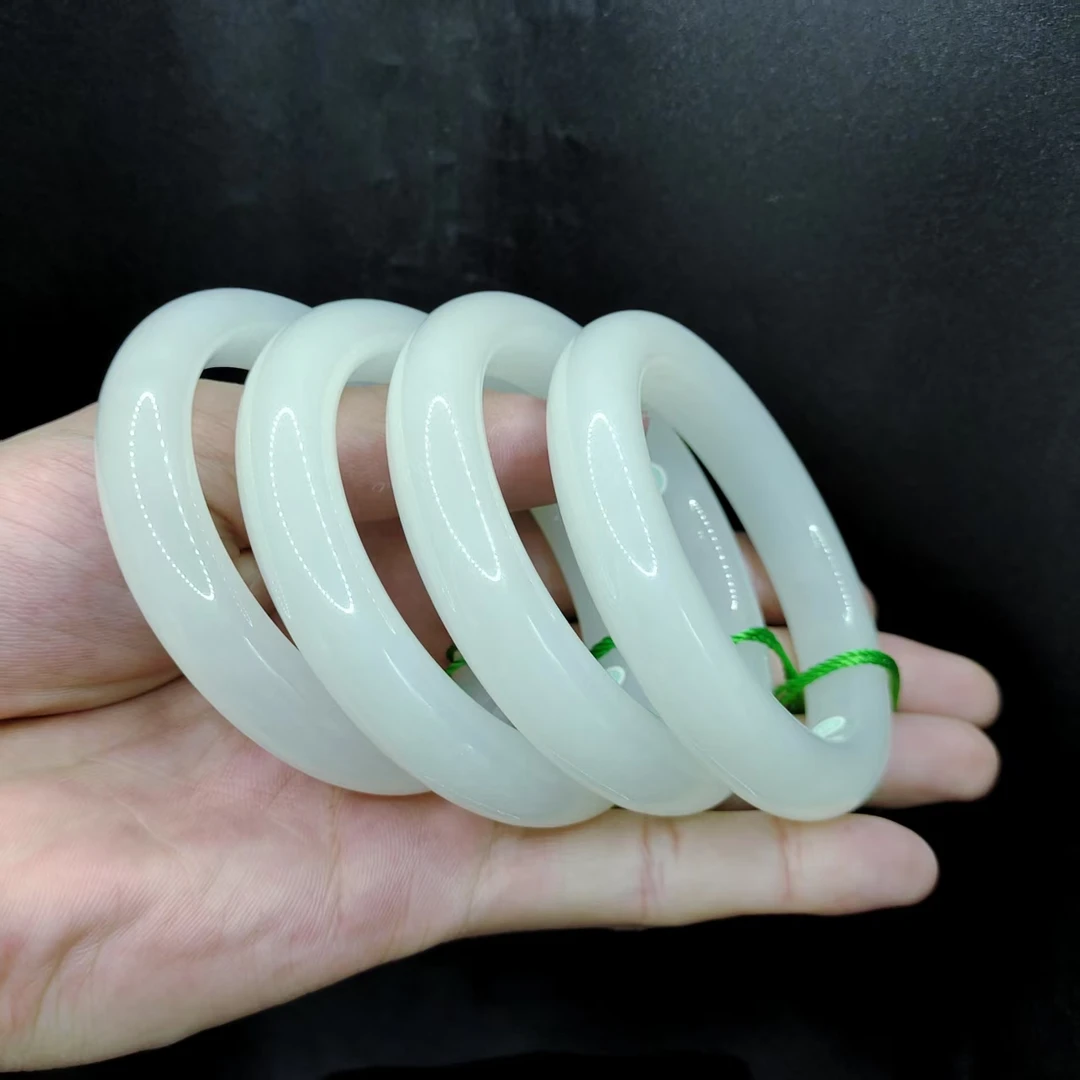 【老三珠宝】和田玉宽条手镯J37【多样性发其一】圈口52-63mm