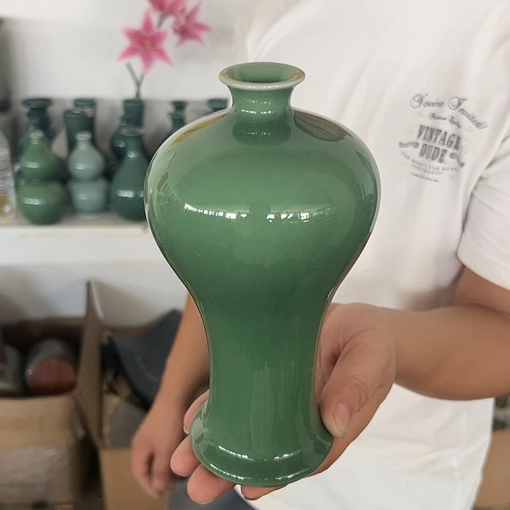龙泉云间青瓷小米茶器