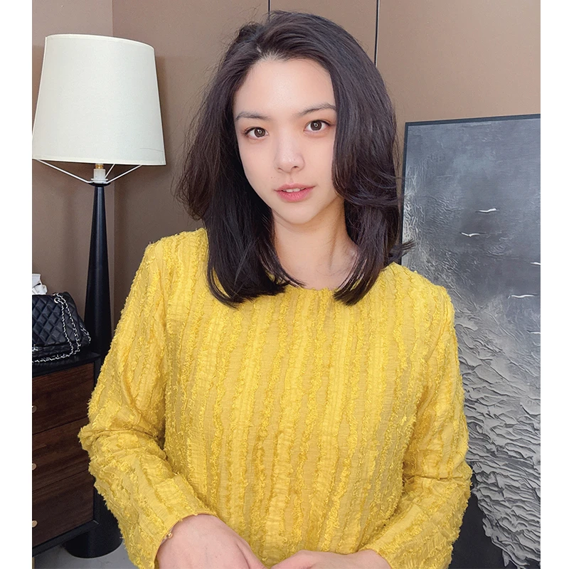 美美国风2025早春新款圆领小众时尚显瘦百搭毛边复古小衫上衣6607