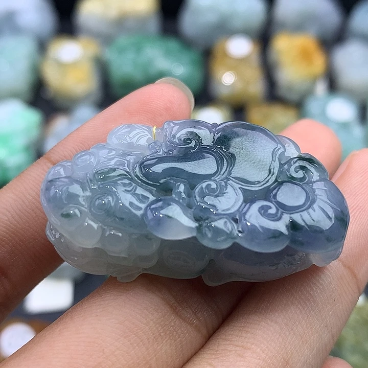 颈饰未镶嵌翡翠天然缅甸翡翠