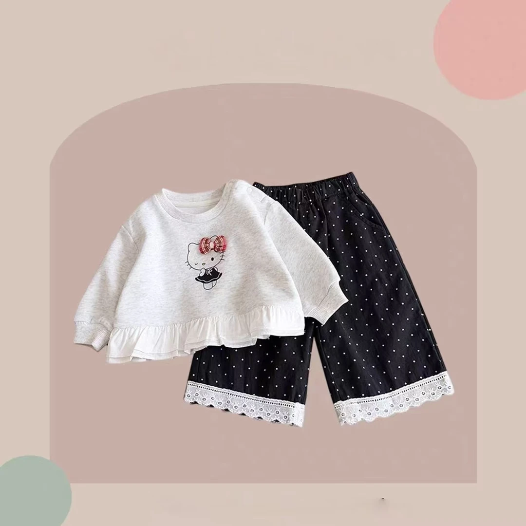 56026女宝宝套装秋装女童新款时尚秋款可爱秋季两件套