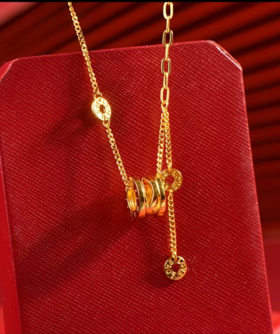 坠链均足银 足银坠链 小蛮腰弹簧款 轻奢时尚