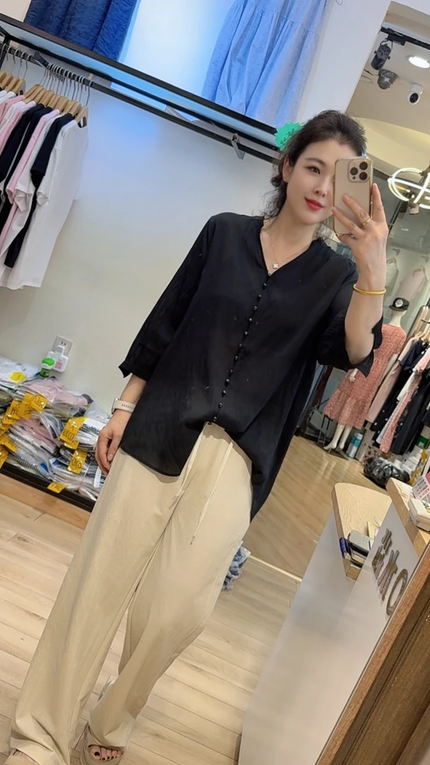 水淼2025夏季新款0657-时尚洋气 套头衫