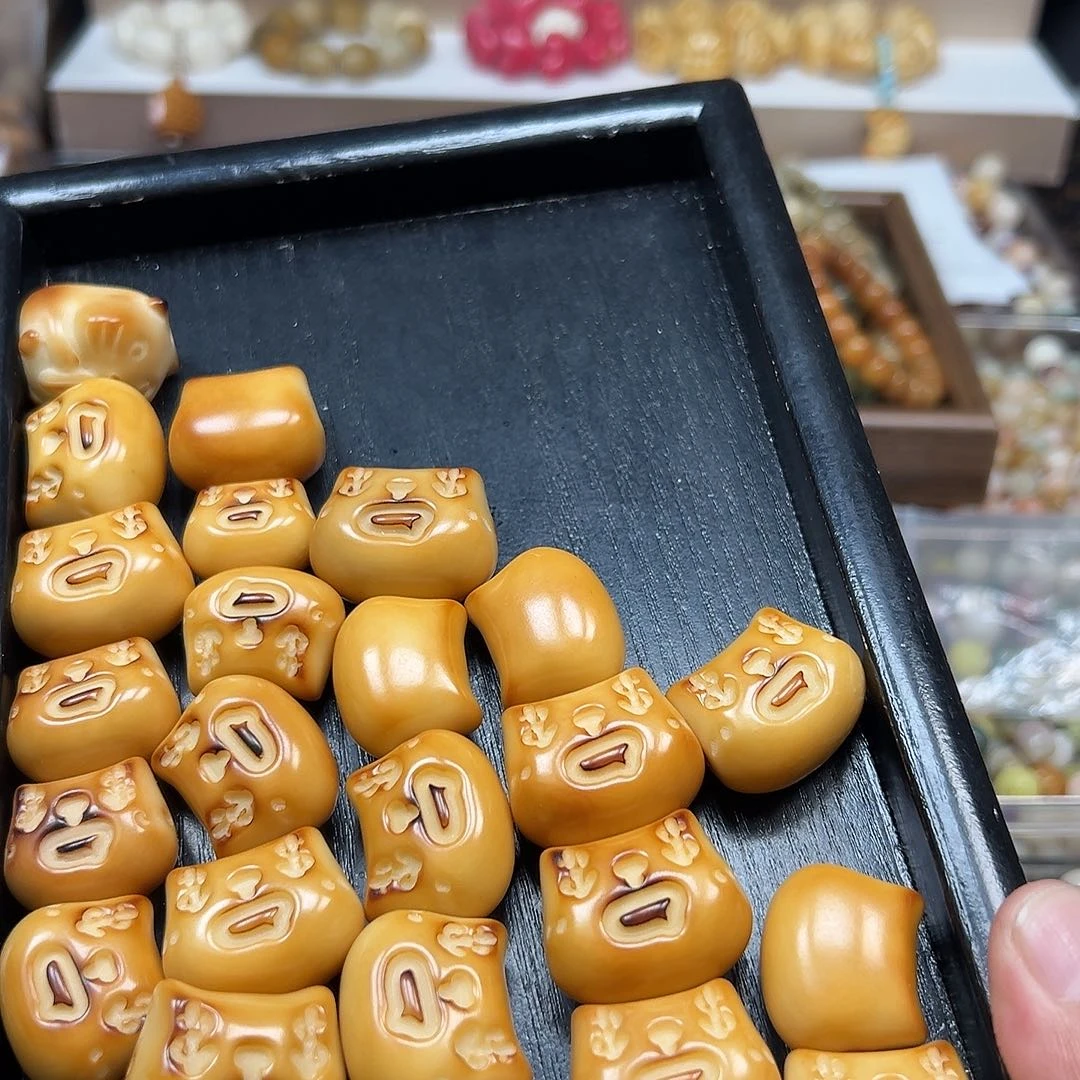 手串菩提根/象牙果5颗美金猫通货
