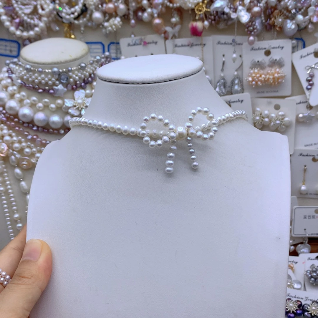 合金淡水珍珠项链安***?