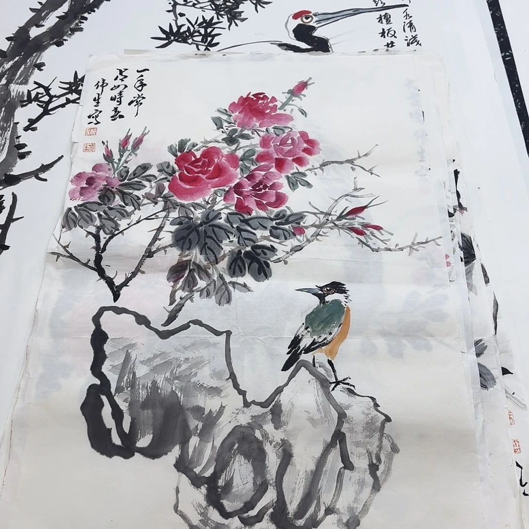 国画四尺三开哈哈哈