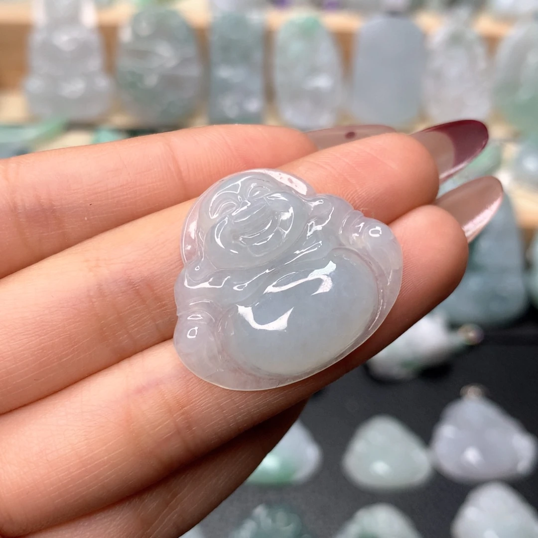 翡翠颈饰未镶嵌佛公吊坠