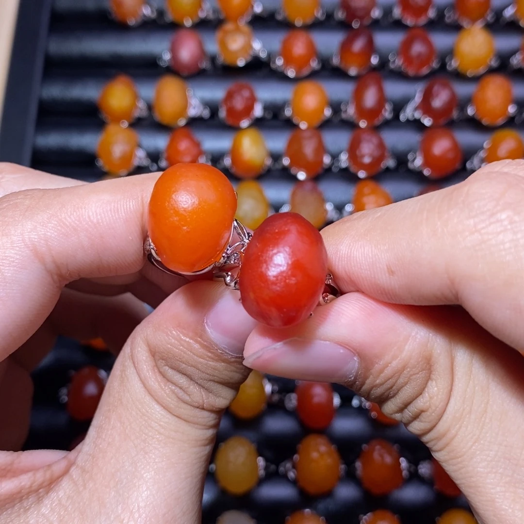 静***静玛瑙/玉髓合金戒指