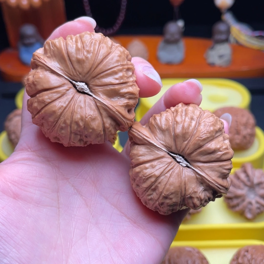 文玩核桃把件48南瓜墩