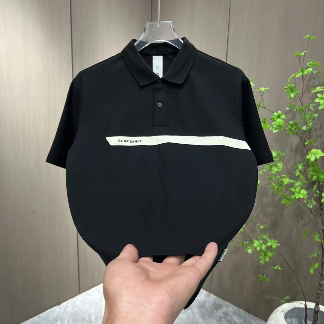 夏季男士清新淡雅气质轻奢干净男人味polo衫25020