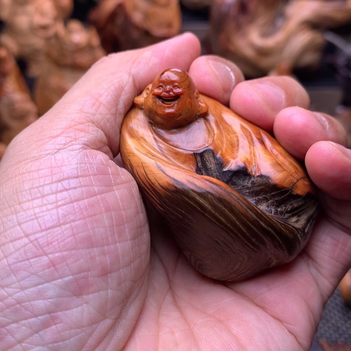 柏木（崖柏）崖柏陈化料手把件