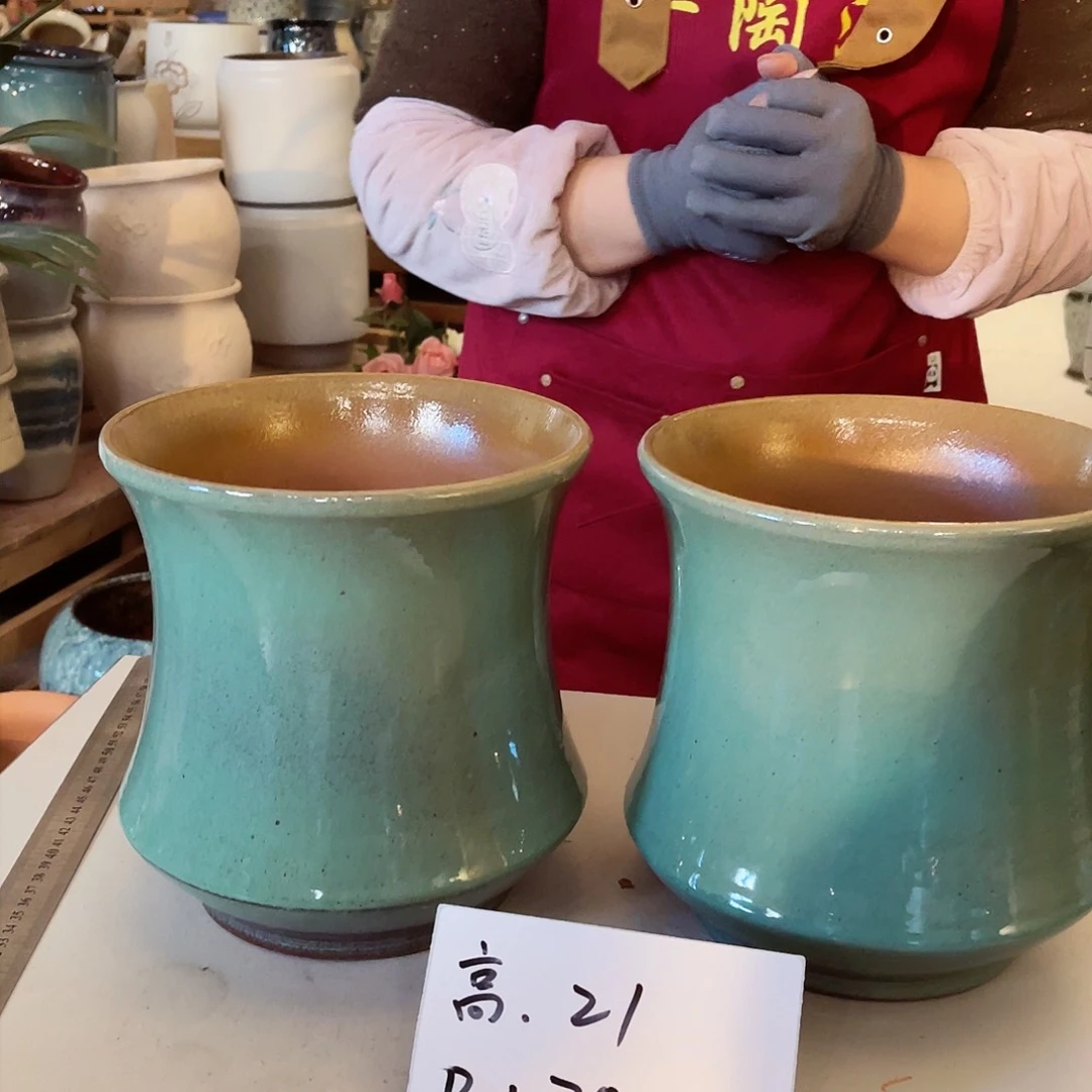 紫砂花盆高度21口径20