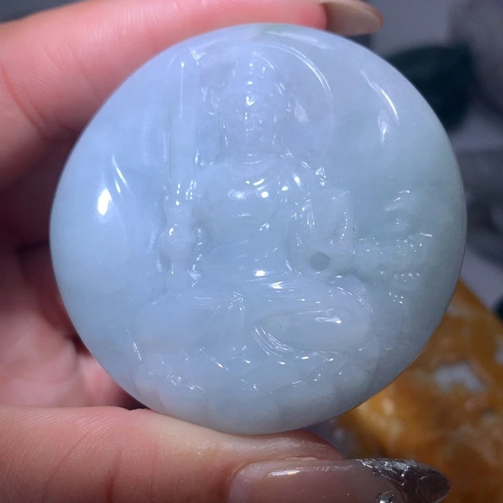 翡翠未镶嵌颈饰保真天然A货翡翠