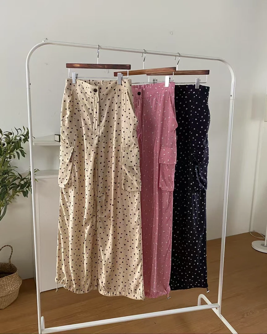 东大门正品夏季新款波点工装裤