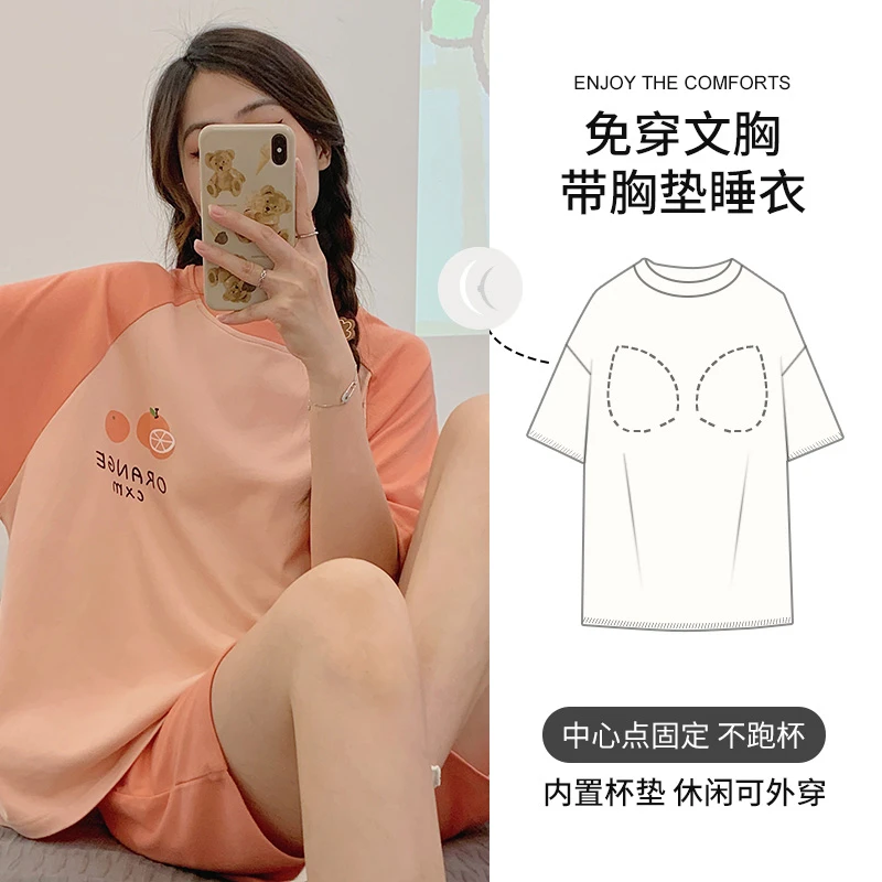 2025新款短裤短袖夏季薄款可外穿休闲家居服两件套60041