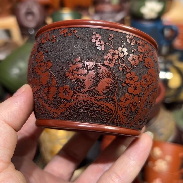 茶杯紫砂宜兴紫砂主人杯