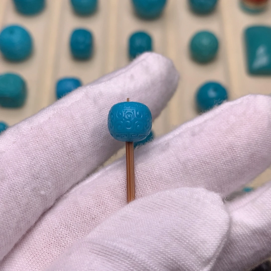 绿松石未镶嵌绿松石回纹9.6