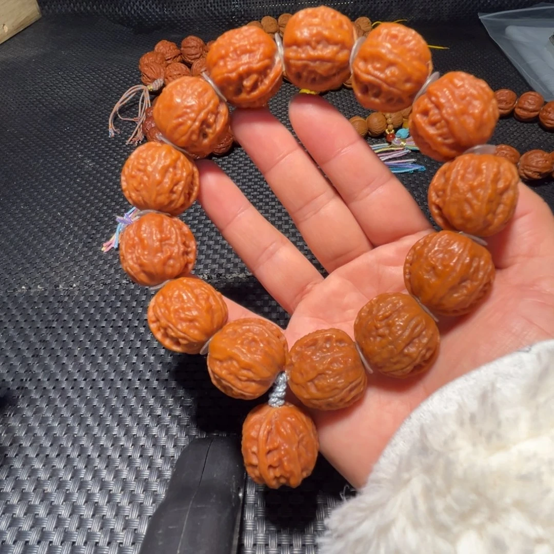 文玩核桃吊坠麻花纹磨盘23➕