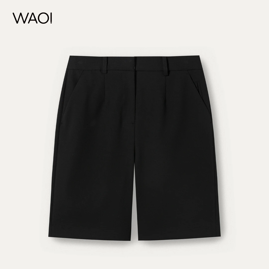 WAOI·纯色百搭女士法棍经典五分裤