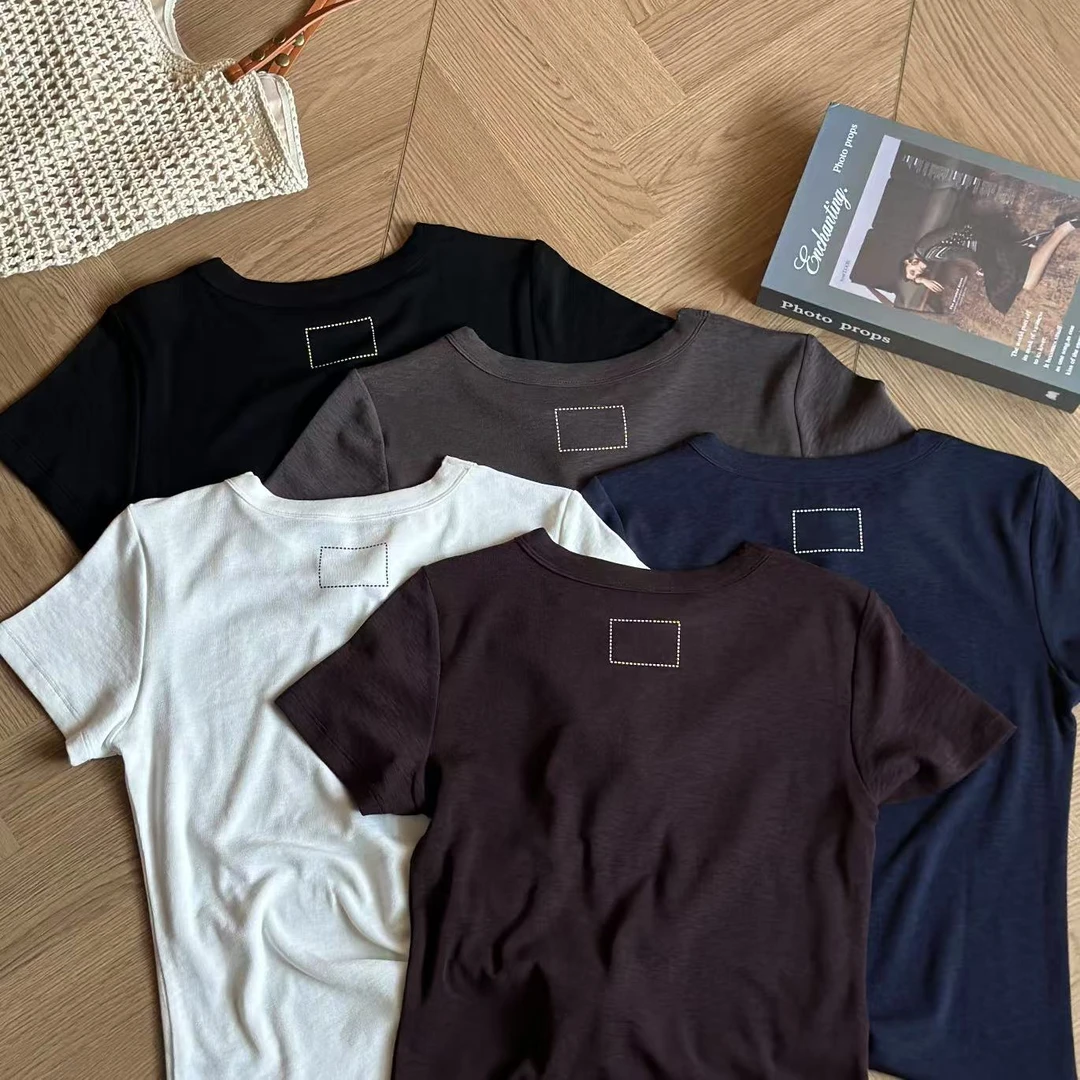 【米可家】早秋小方块显瘦弹力软糯瘦瘦T25191