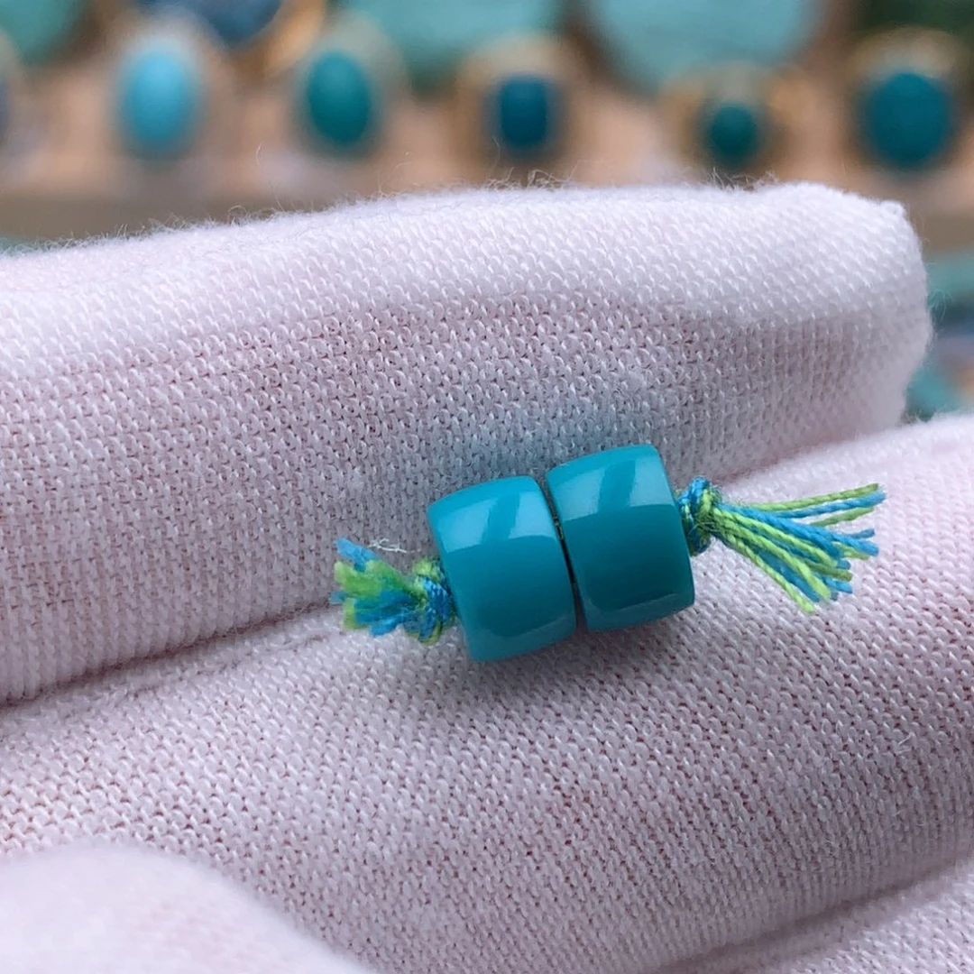 绿松石未镶嵌珠宝奇石6.6mm